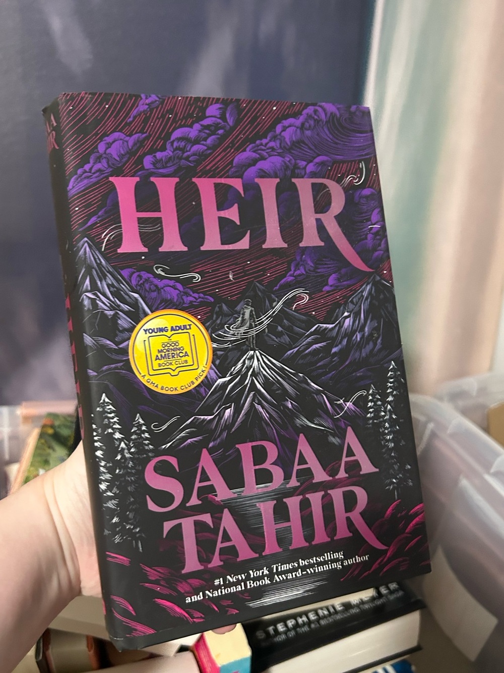 Heir by Sabaa Tahir - Purple & Pink Mountain Cover